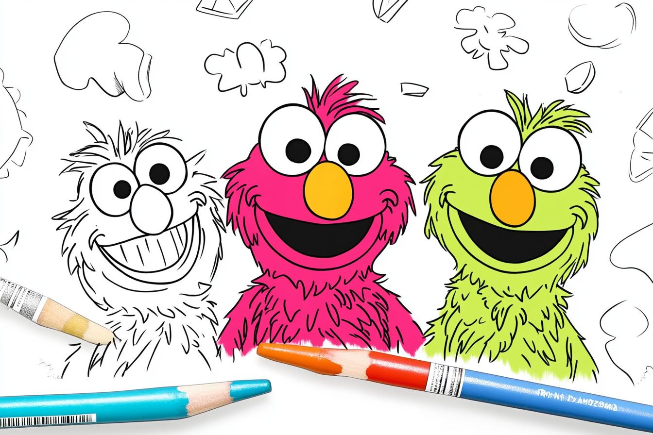 Free Printable PDF Sesame Street Coloring Pages