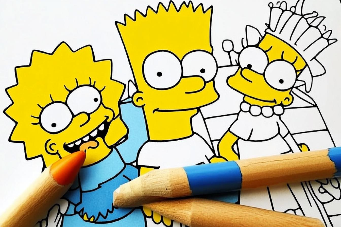 Free Printable PDF Simpsons Coloring Pages