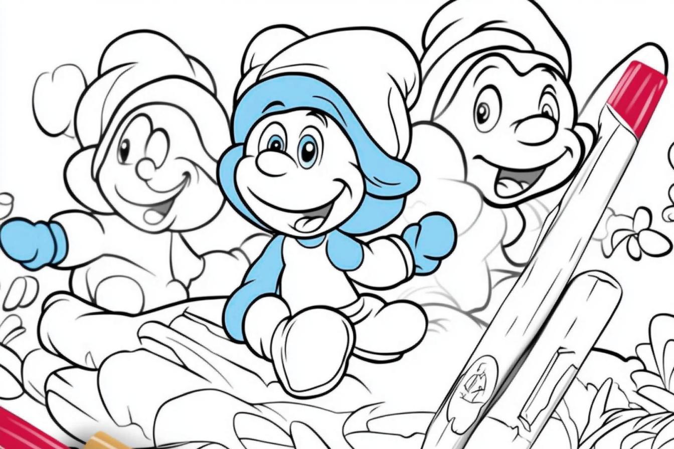 Free Printable PDF Smurf Coloring Pages