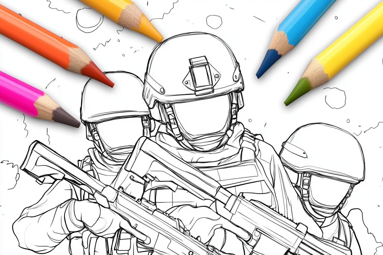 Free Printable PDF Soldier Coloring Pages