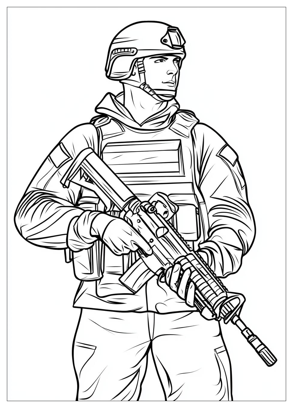 Soldier Coloring Pages : Coloring Fun with Military Themes | CrayonAZ.Com