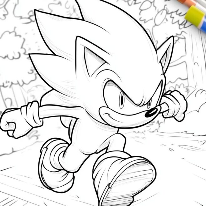 Sonic Coloring Pages : Fun & Creative Activities for Kids