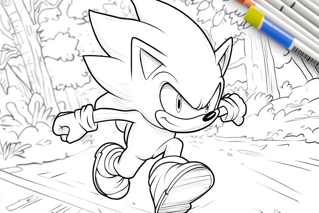 Free Printable PDF Sonic Coloring Pages