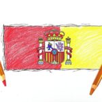 Spain Flag Coloring Pages : Color the Red, Yellow, and Red Stripes