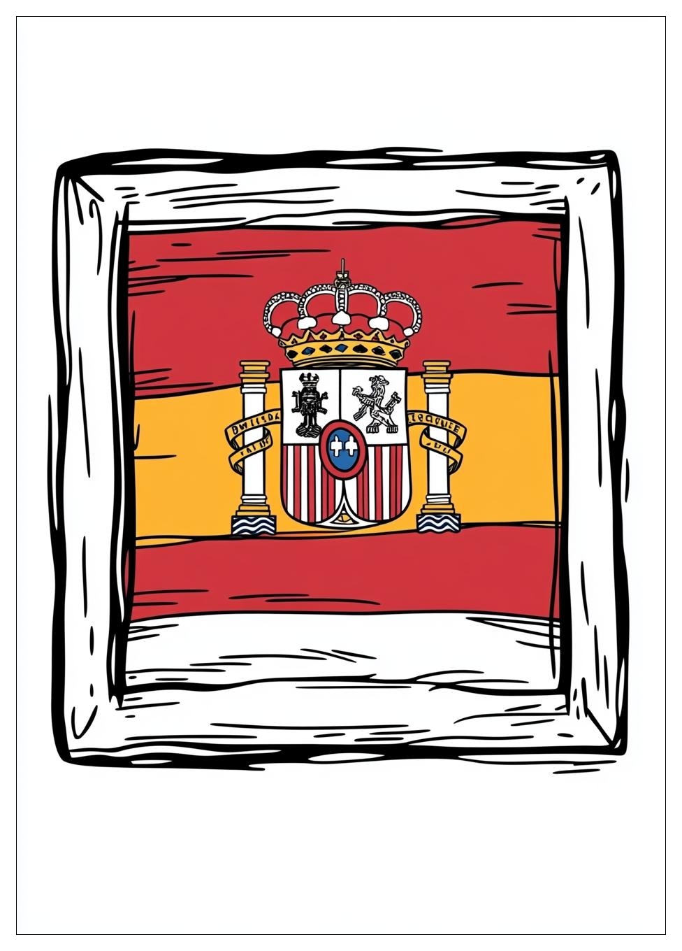 spain_flag_coloring_pages_4