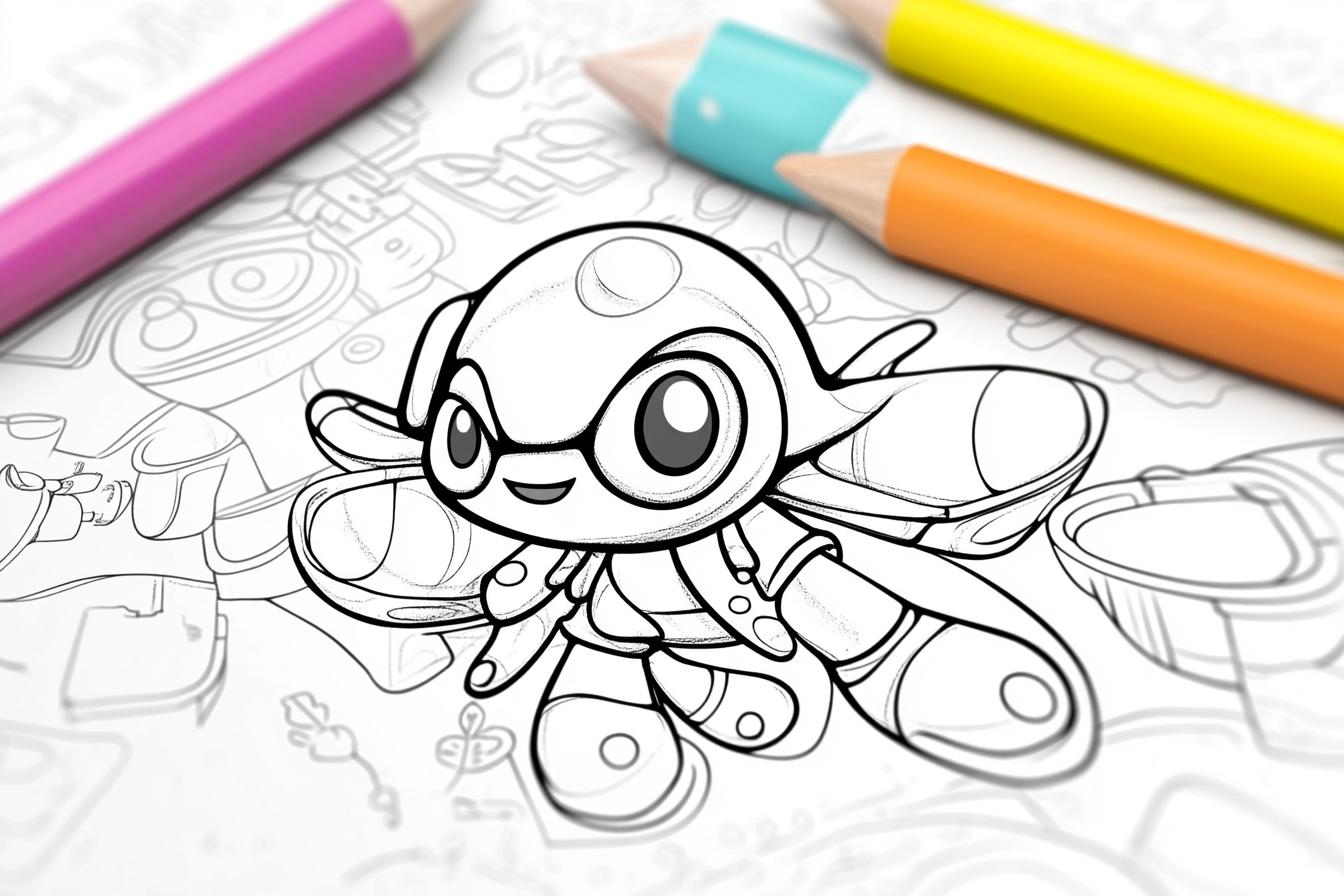 Free Printable PDF Splatoon Coloring Pages