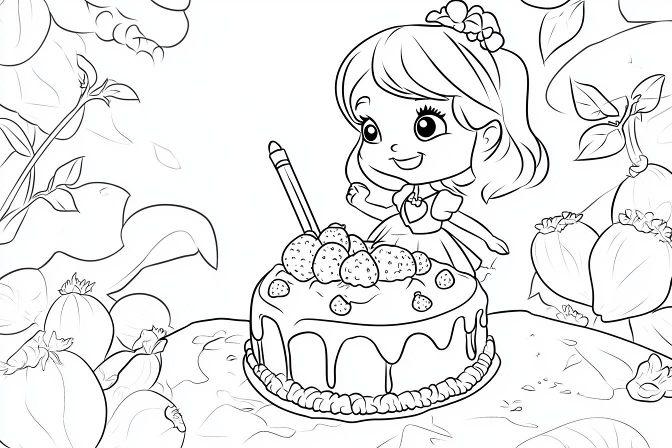 Free Printable PDF Strawberry Shortcake Coloring Pages