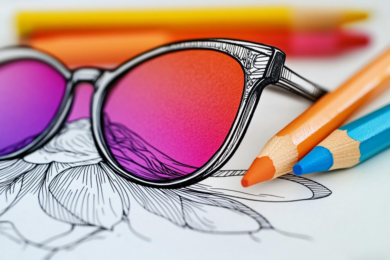 Free Printable PDF Sunglasses Coloring Pages