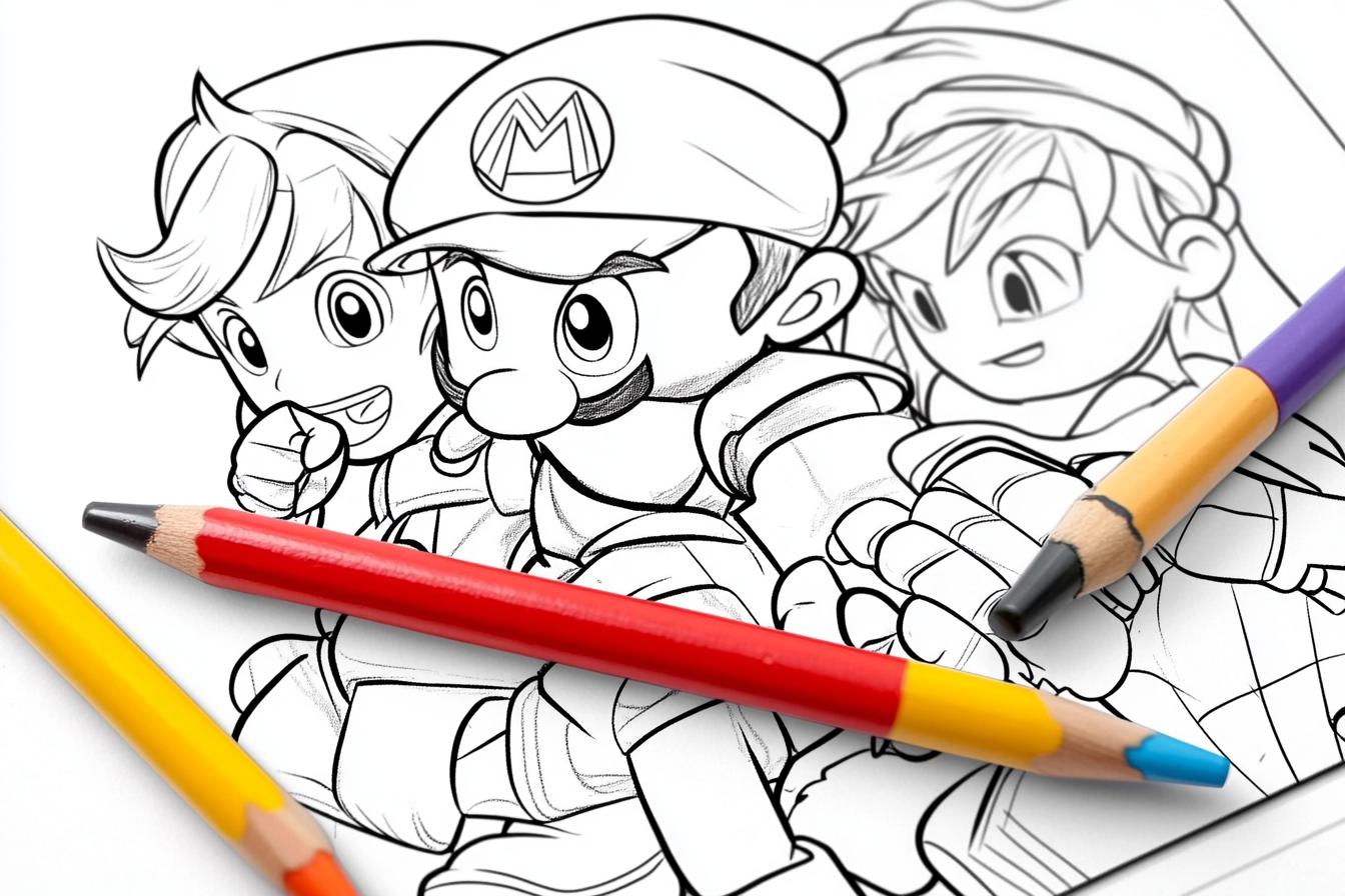 Free Printable PDF Super Smash Bros Coloring Pages