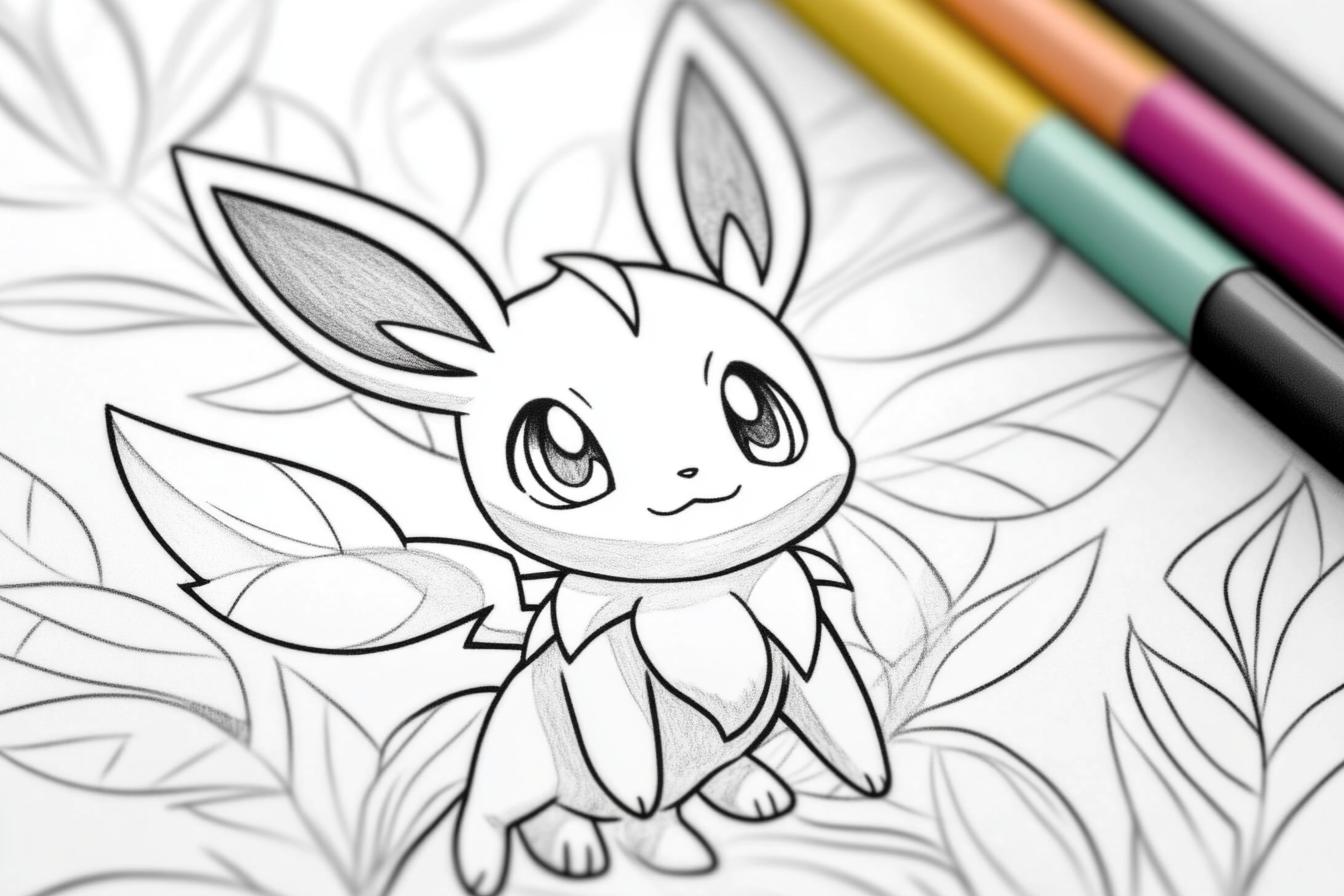 Free Printable PDF Sylveon Coloring Pages