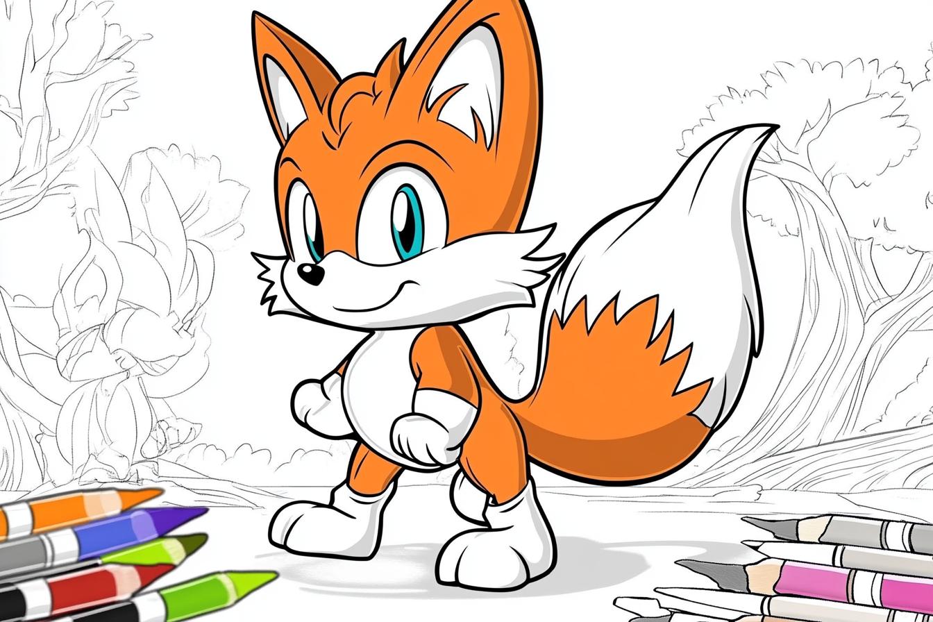 Free Printable PDF Tails Coloring Pages