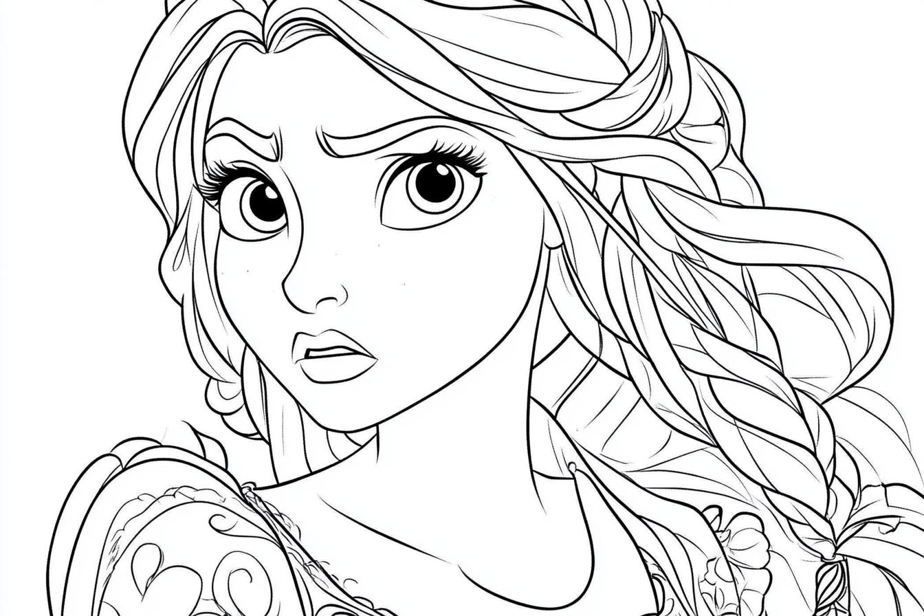 Free Printable PDF Tangled Coloring Pages