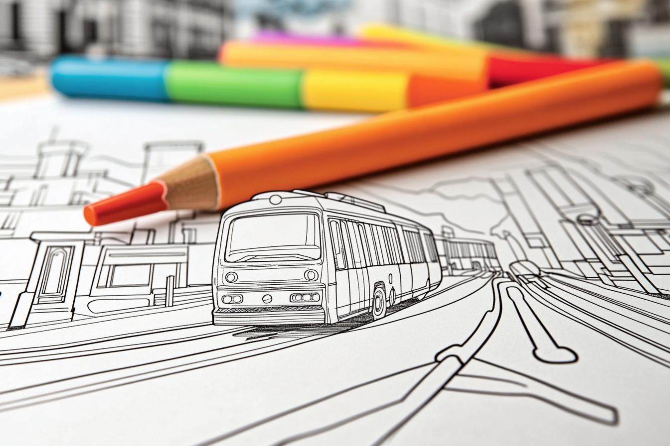 Free Printable PDF Transportation Coloring Pages