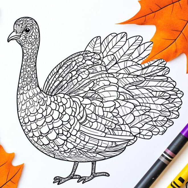 Turkey Coloring Pages : Fun Fall Activities for Kids