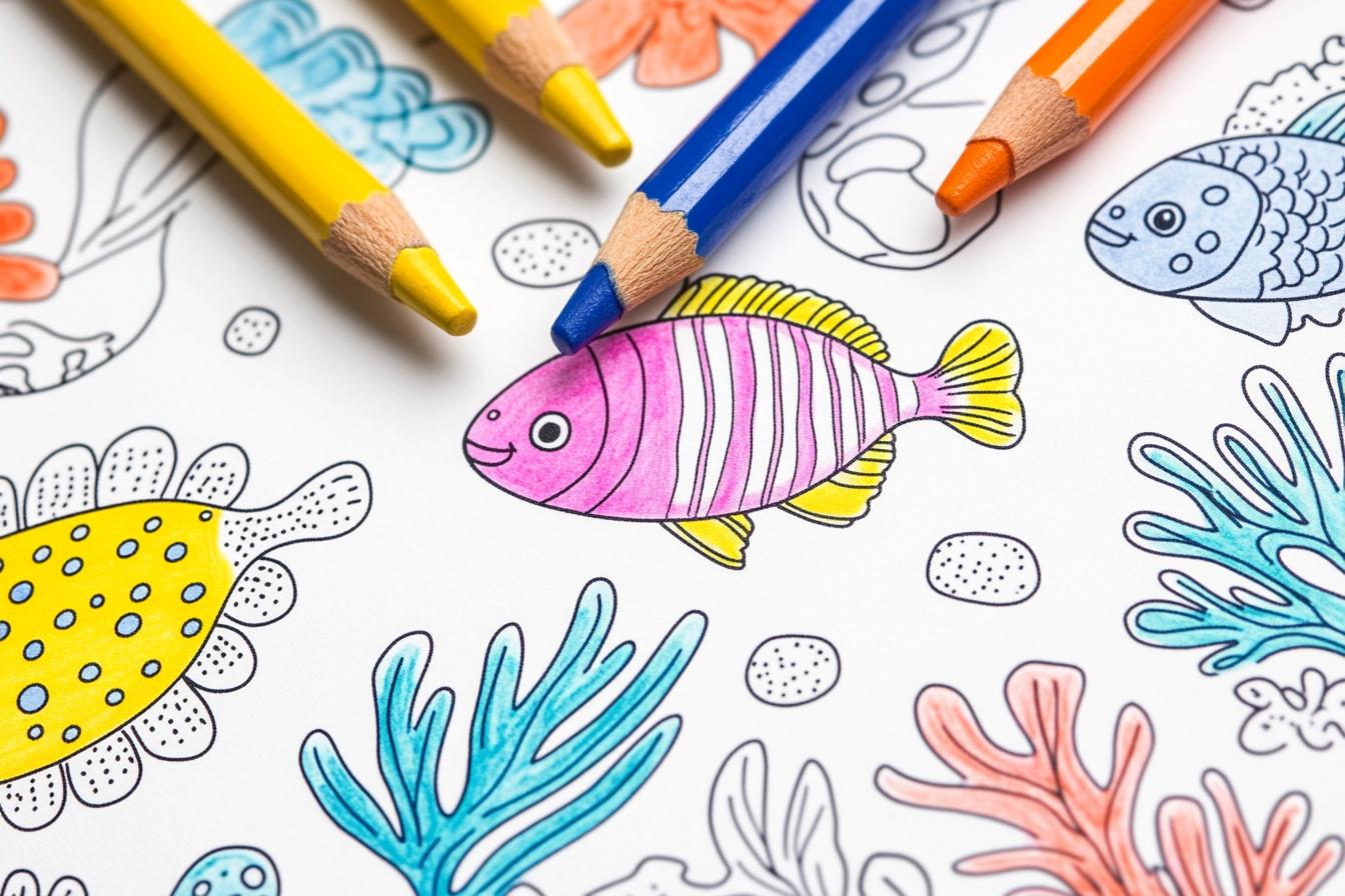 Free Printable PDF Underwater Coloring Pages