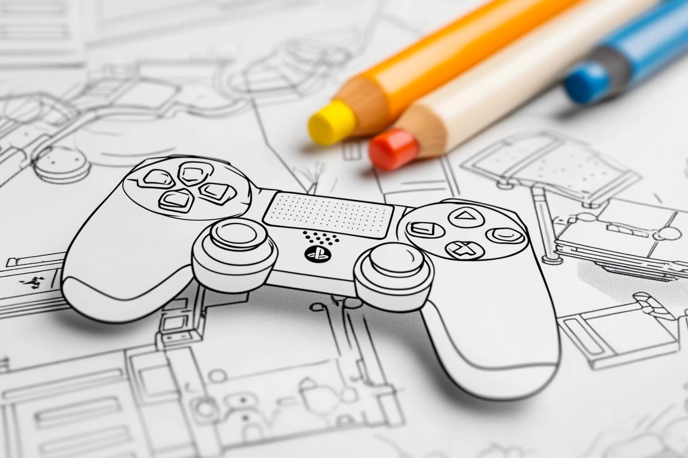 Free Printable PDF Video Game Coloring Pages