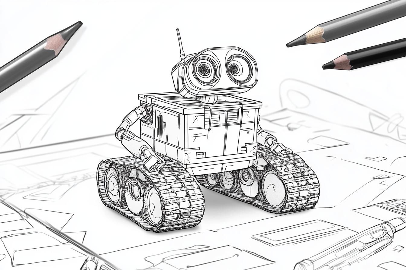 Free Printable PDF Wall E Coloring Pages